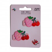 Shoelace Charms - Strawberries and Cherries